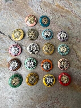 1940’s Union International Brotherhood of Electrical Workers 19 Pin Lot I.B.E.W.
